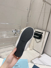 PRA SOFT PADDED NAPPA SHEARLING MULES WHITE LAMBSKIN