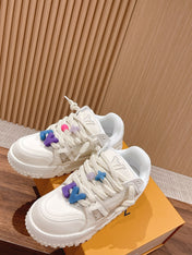 LV Trainer Maxi Sneaker White Calfskin