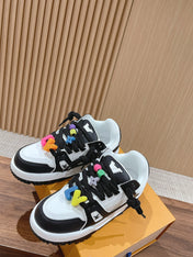 LV Trainer Maxi Sneaker White Mix Black Calfskin