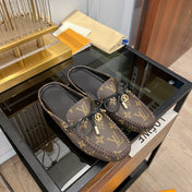 LV GLORIA FLAT LOAFER CLASSIC MONOGRAM BROWN