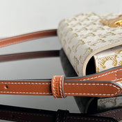 TRIOMPHE 20 WHITE PATTERN CALFSKIN