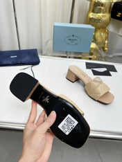 PRA EMBROIDERED SANDALS 45 BEIGE LAMBSKIN