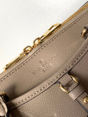 LV 25S TRIANON MM BAG 36 IN WARM TAUPE CALFSKIN GOLD HARDWARE