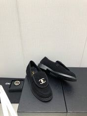 moccasins black denim 40mm