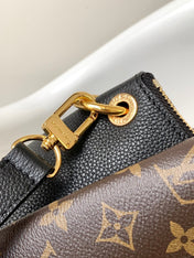 LV 25S OPÉRA MEDIUM BAG 36 IN BROWN AND BLACK MONOGRAM CALFSKIN GOLD HARDWARE