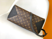 LV 25S OPÉRA MEDIUM BAG 26 IN BROWN AND BLACK MONOGRAM CALFSKIN GOLD HARDWARE