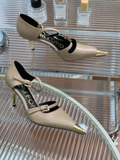 MARY JANE PUMP 7 CM IN PEANUT BROWN CALFSKIN
