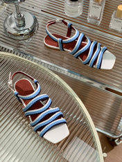 LP SPRIGHTLY CHARMS SANDAL SKY CALFSKIN