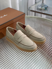 LP RETRO SUMMER WALK LOAFERS BEIGE SUEDE