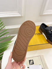 FENDI TRAINER SNEAKER IN BLACK LAMBSKIN