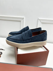 LP RETRO SUMMER WALK LOAFERS NAVY BLUE SUEDE