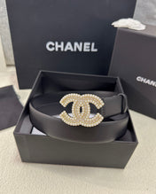 CHANEL 26S BELT 30 MM IN BLACK CALFSKIN 669345