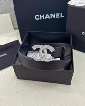 CHANEL 26S BELT 30 MM IN BLACK CALFSKIN 669346