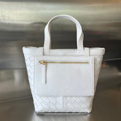 FLIP FLAP 23 BAG IN WHITE LAMBSKIN