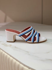 LP SPRIGHTLY CHARMS MID-SANDAL SKY CALFSKIN