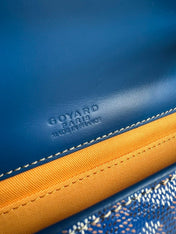 MONTE-CARLO PM CLUTCH 25 IN SAPPHIRE BLUE GOYARDINE CANVAS