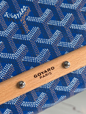 MONTE-CARLO PM CLUTCH 25 IN SAPPHIRE BLUE GOYARDINE CANVAS