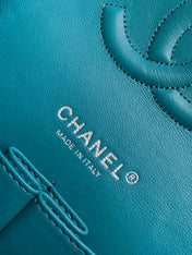 CC MEDIUM 25 CLASSIC BAG IN GREEN FOREST WOOL TWEED