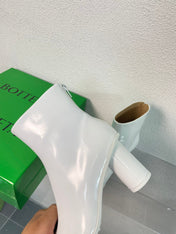 ATOMIC ANKLE BOOT IN WHITE CALFSKIN 75 MM