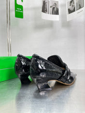 HIGH PUMP 35 MM IN BLACK PATENT CALFSKIN