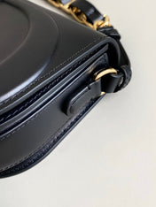 SIGNATURE HOBO 21 BAG IN BLACK CALFSKIN