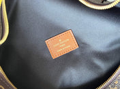 LV 25S LOOP HOBO 38 IN BROWN MONOGRAM COATED CANVAS GOLD HARDWARE