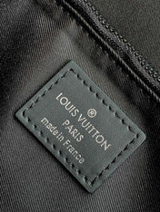LV 25S S LOCK MESSENGER BAG 21 IN NEON JADE AND BROWN MONOGRAM MACASSAR CALFSKIN