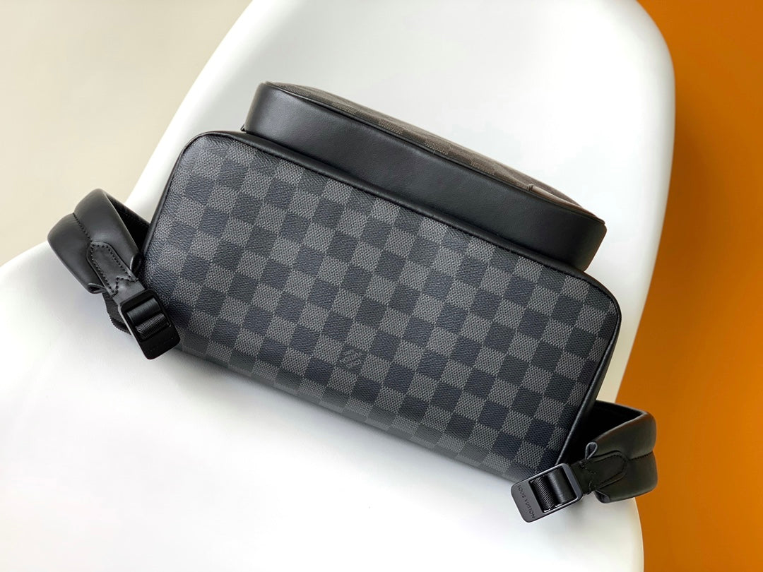 BACKPACK 41.5 IN BLACK MONOGRAM LAMBSKIN