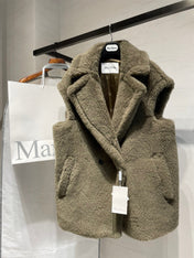 MAX MARA 25S SLEEVELESS TEDDY VEST 90550