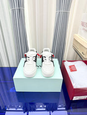 One Stud Xl Low-Top Sneaker Black White Red Nappa Leather Fabric