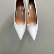 GG 105 BASIC HIGH HEEL WHITE LAMBSKIN