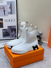 H FUN CLASSIC SNEAKER STYLISH WHITE FABRIC