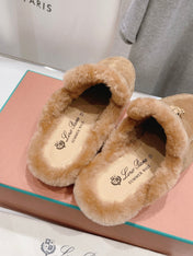 LP CHARMS WALK BABOUCHE LOAFERS TAWNY FLEECE