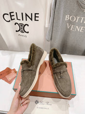 LP SUMMER CHARMS WALK LOAFERS ASH BROWN FLEECE