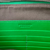 INTRECCIATO 30 IN EMERALD GREEN LAMBSKIN