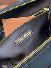 ARCADIE 27 BAG IN BLACK LEATHER