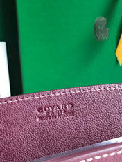 ROUETTE STRUCTURÉ MINI BAG 21 IN WINE RED GOYARDINE CANVAS AND CALFSKIN