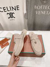 LP CHARMS WALK BABOUCHE LOAFERS BEIGE SUEDE