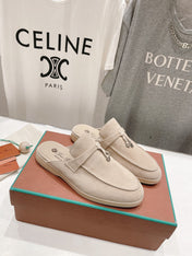 LP CHARMS WALK BABOUCHE LOAFERS BEIGE SUEDE