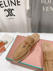 LP CHARMS WALK BABOUCHE LOAFERS COPPER SUEDE