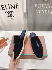 LP CHARMS WALK BABOUCHE LOAFERS DENIM SUEDE