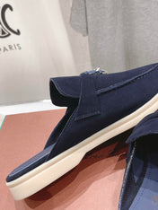 LP CHARMS WALK BABOUCHE LOAFERS DENIM SUEDE