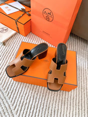 HELIA 60 SANDAL IN BRONZE BROWN CALFSKIN