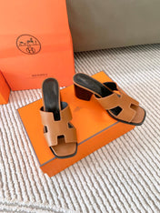 HELIA 60 SANDAL IN BRONZE BROWN CALFSKIN
