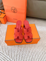 HELIA 60 SANDAL IN CHERRY RED SUEDE