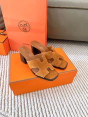 HELIA 60 SANDAL IN BRONZE BROWN SUEDE