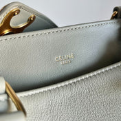 TRIOMPHE 37 SOFT CALFSKIN HANDBAG EICRU BEIGE