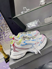 3XL SNEAKER IN WHITE PINK GRAY BLUE MESH AND POLYURETHANE