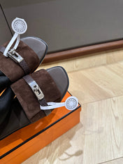 GABRIEL SANDAL CHOCOLATE SUEDE