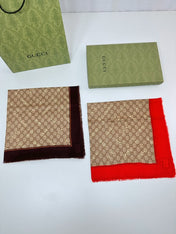 GUCCI 25S SCARF 140 IN CASHMERE 740366